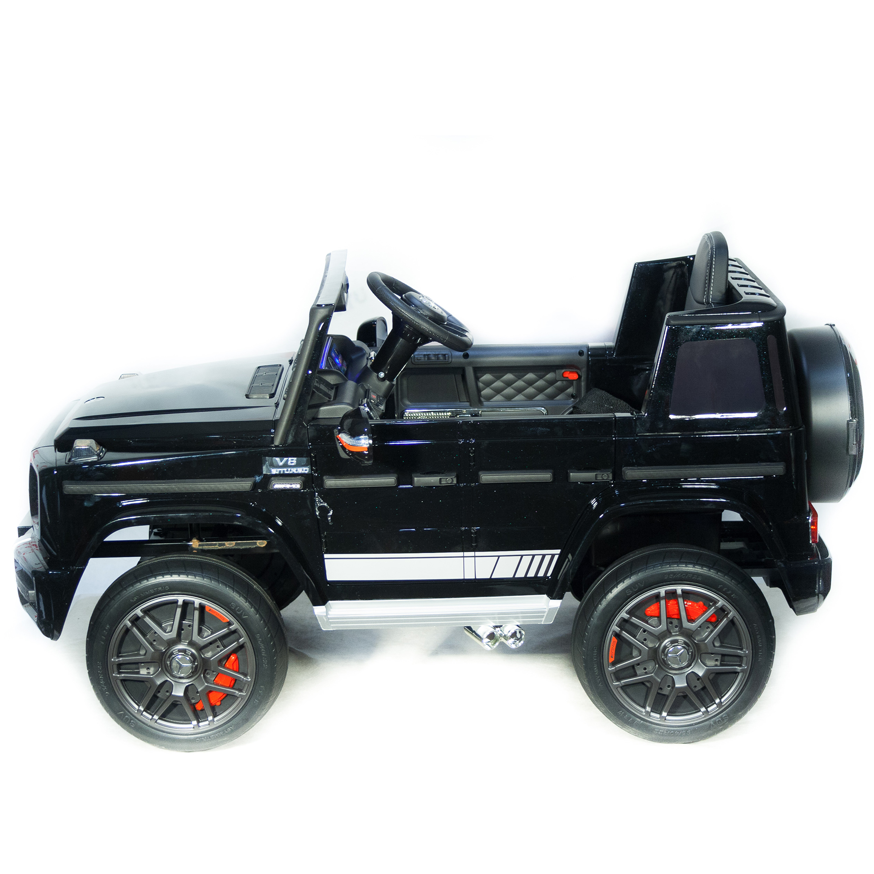 Электромобиль TOYLAND Джип Mercedes Benz G 63 Big BBH-0003 4х4 черный краска - фото 6