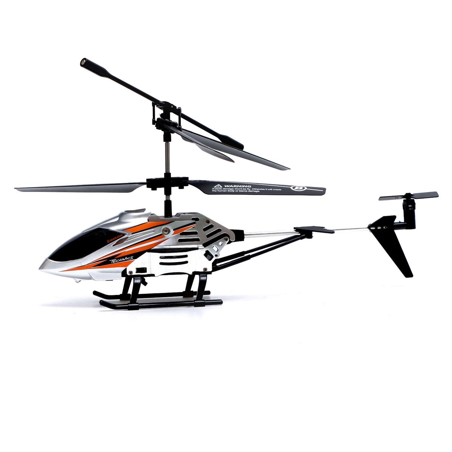 Вертолёт Автоград радиоуправляемый Victor заряд от USB свет элементы из металла цвет серый - фото 2