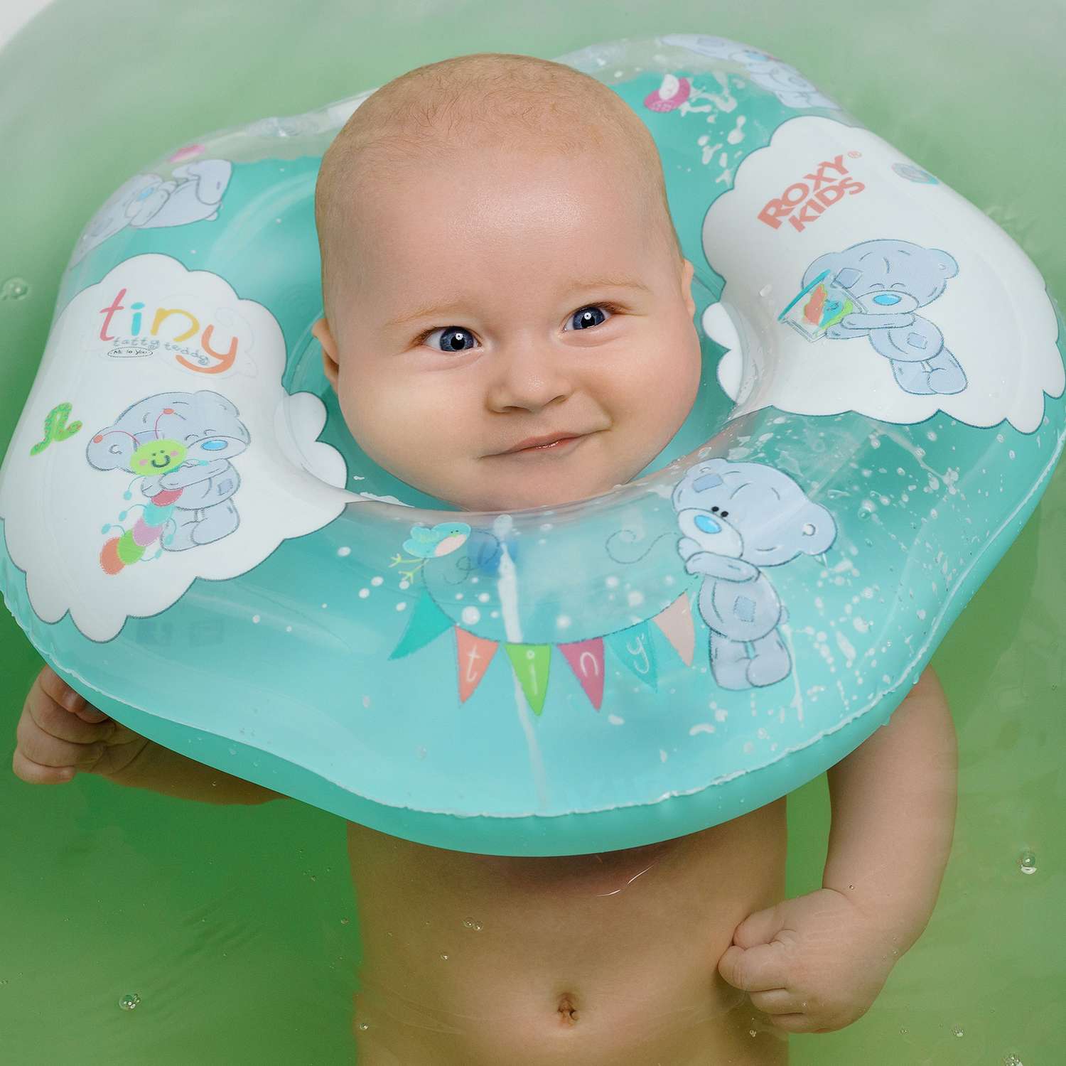 Круг на шею ROXY-KIDS Kids для купания малышей надувной Teddy Friends - фото 9
