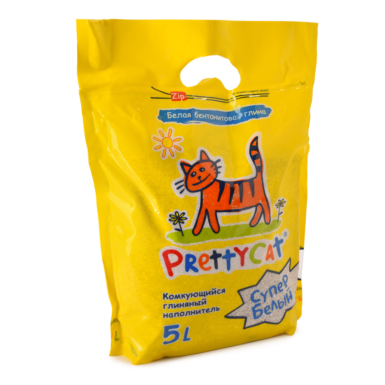 Наполнитель для кошек PrettyCat Супер белый комкующийся 5л - фото 3