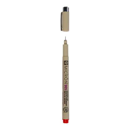 Ручка капиллярная Sakura Pigma Micron 005 цвет чернил: красный