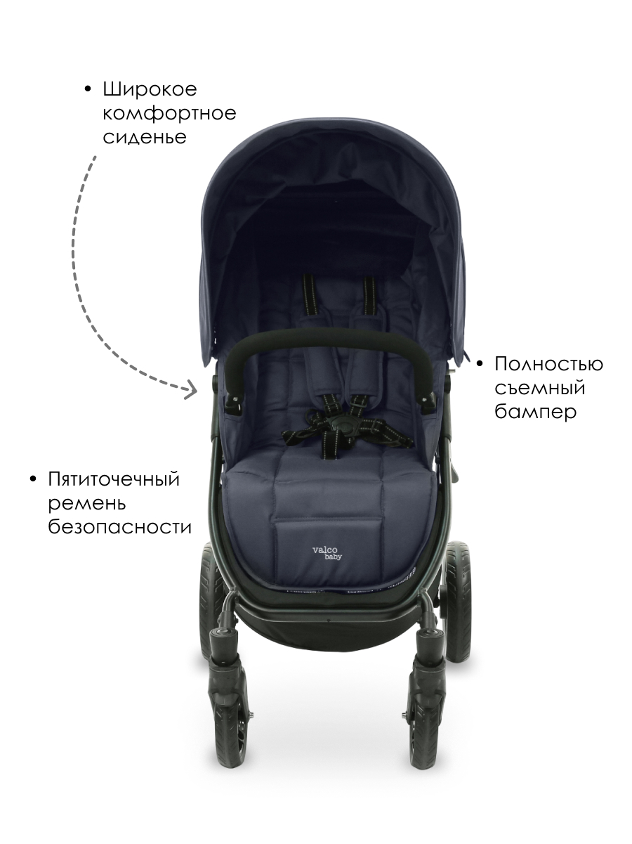 Коляска прогулочная Valco baby Snap 4 / Deep Blue - фото 4