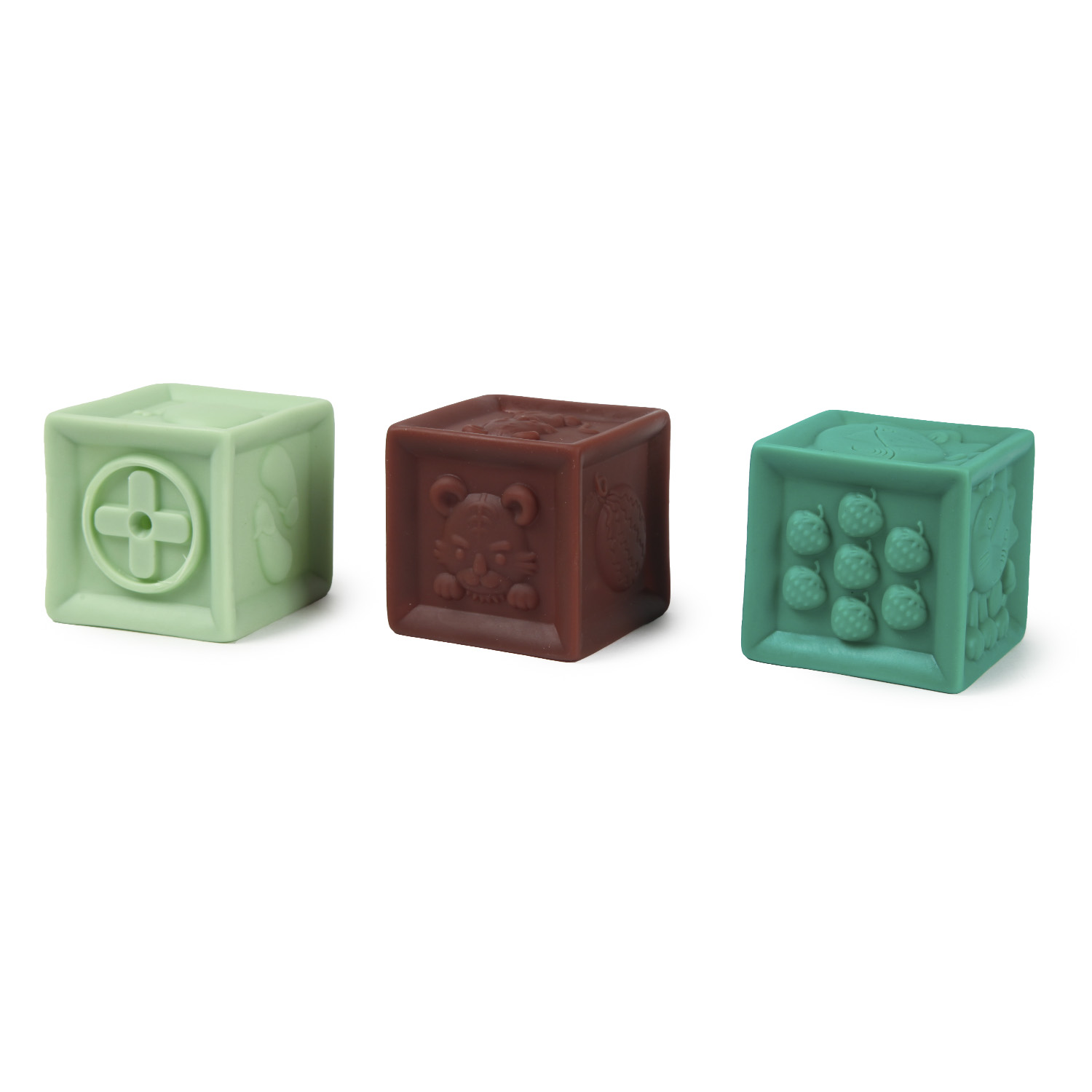 Набор кубиков Huanger Happy World для тактильного развития 12предметов OTG0917761 - фото 6