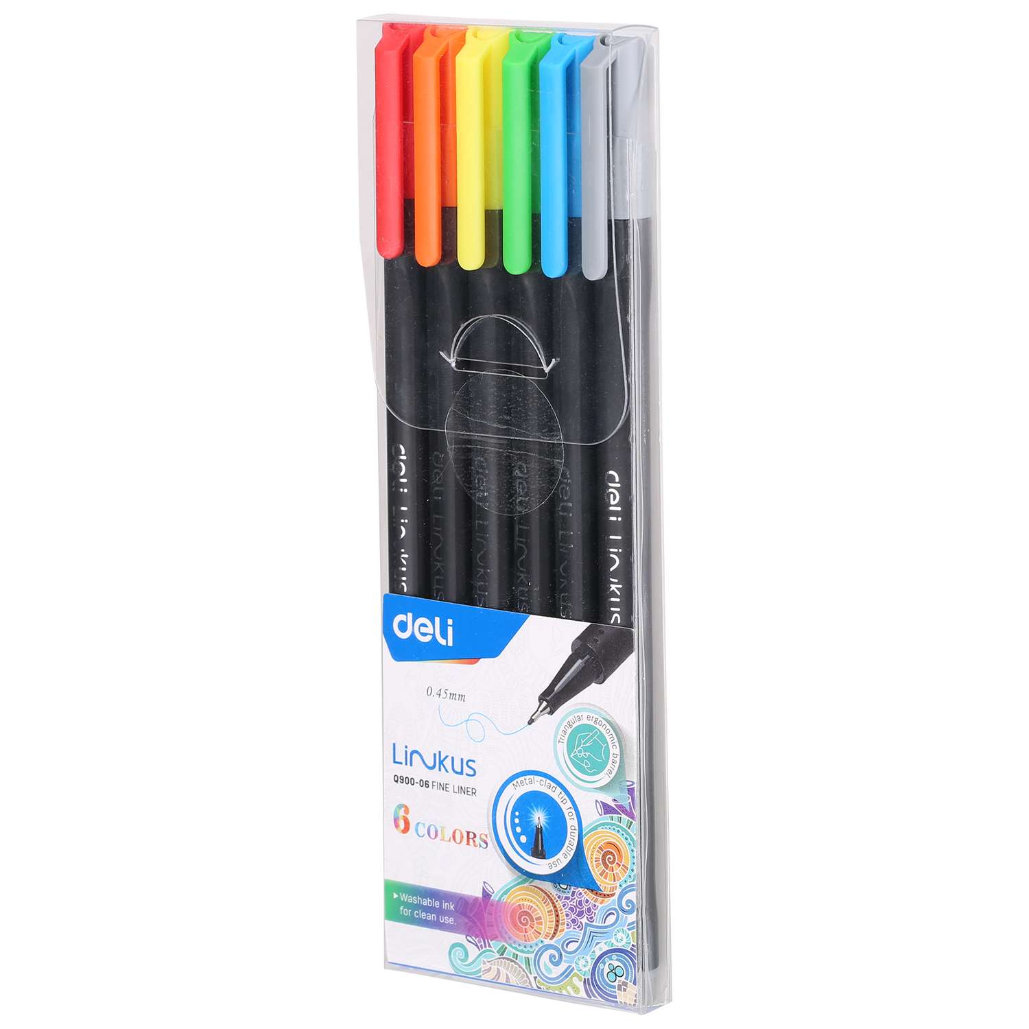 Ручки капиллярные Deli Linkus 6цветов1204877 - фото 3