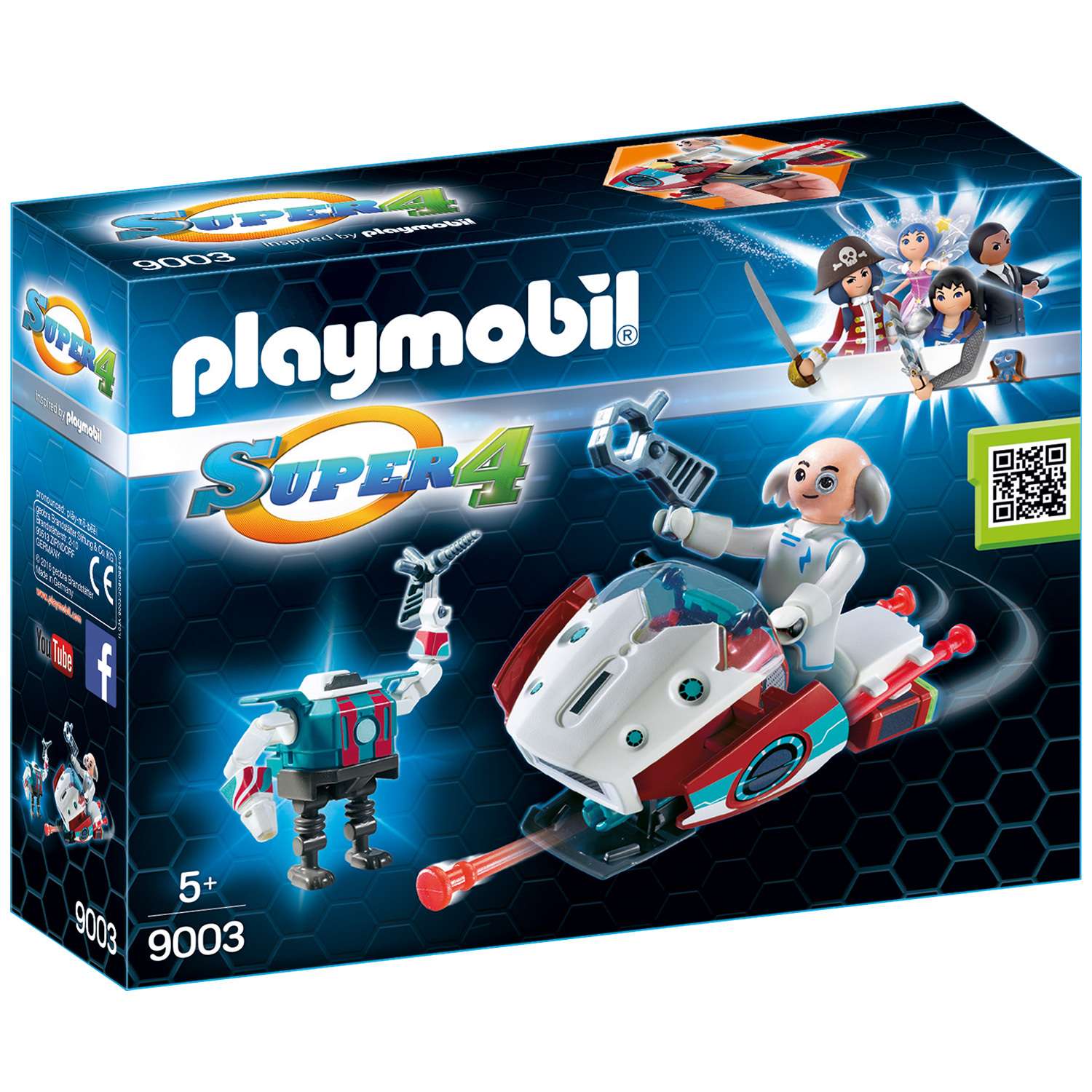 Конструктор Playmobil Супер4 с Доктором Х и Робот 9003pm - фото 1
