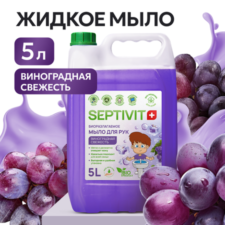 Жидкое мыло SEPTIVIT Premium Виноградная свежесть 5л