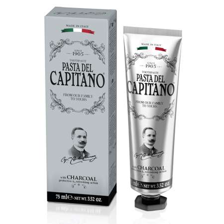 Зубная паста Pasta del Capitano 1905 С древесным углем 75 мл