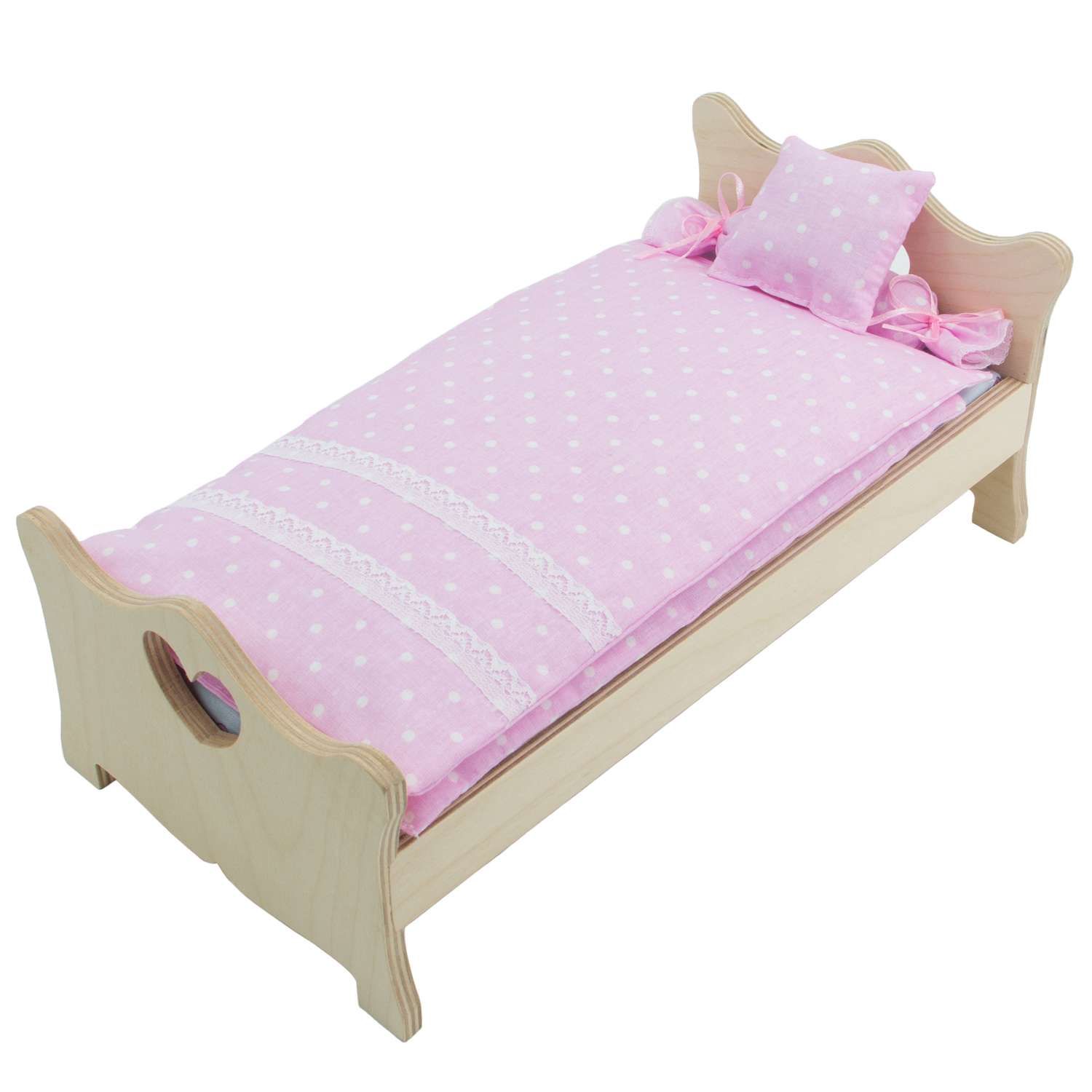Комлпект постельного белья Модница для куклы 29 см пастельно-розовый 2002пастельно-розовый - фото 5