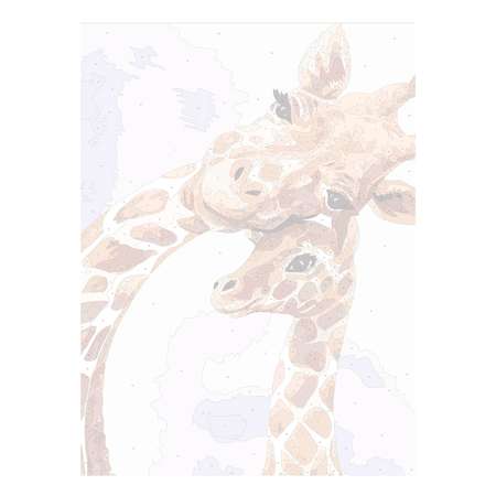 Картина по номерам Fbrush Жирафы 40х50