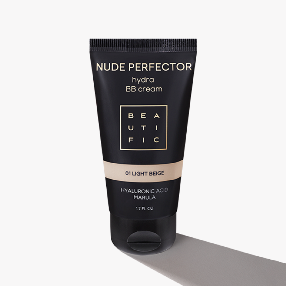 Тонирующий BB крем для лица BEAUTIFIC Nude Perfector с гиалуроновой кислотой, оттенок светлый бежевый, 50 мл - фото 8