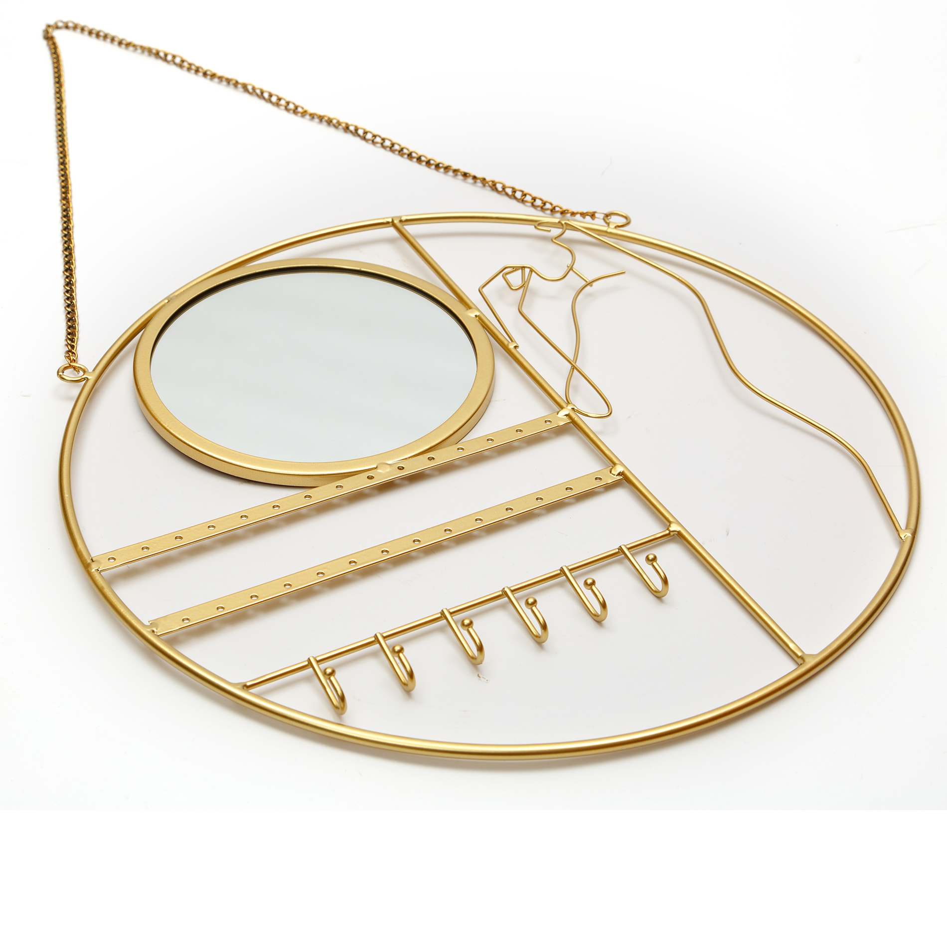 Панно из металла A+T Decor Держатель для украшений с зеркалом Jewelry mirror 40х2х40 см - фото 2