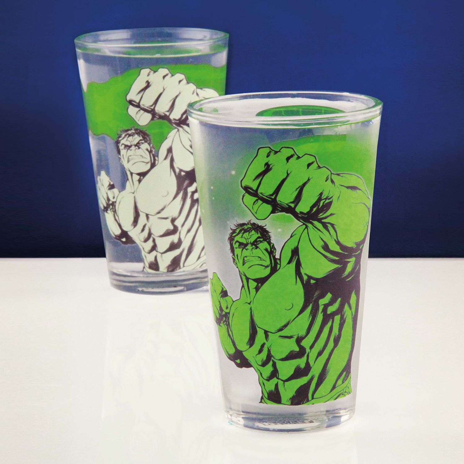 Бокал  PALADONE стеклянный Marvel Avengers Hulk Colour Change Glass PP2987MAV2 - фото 5