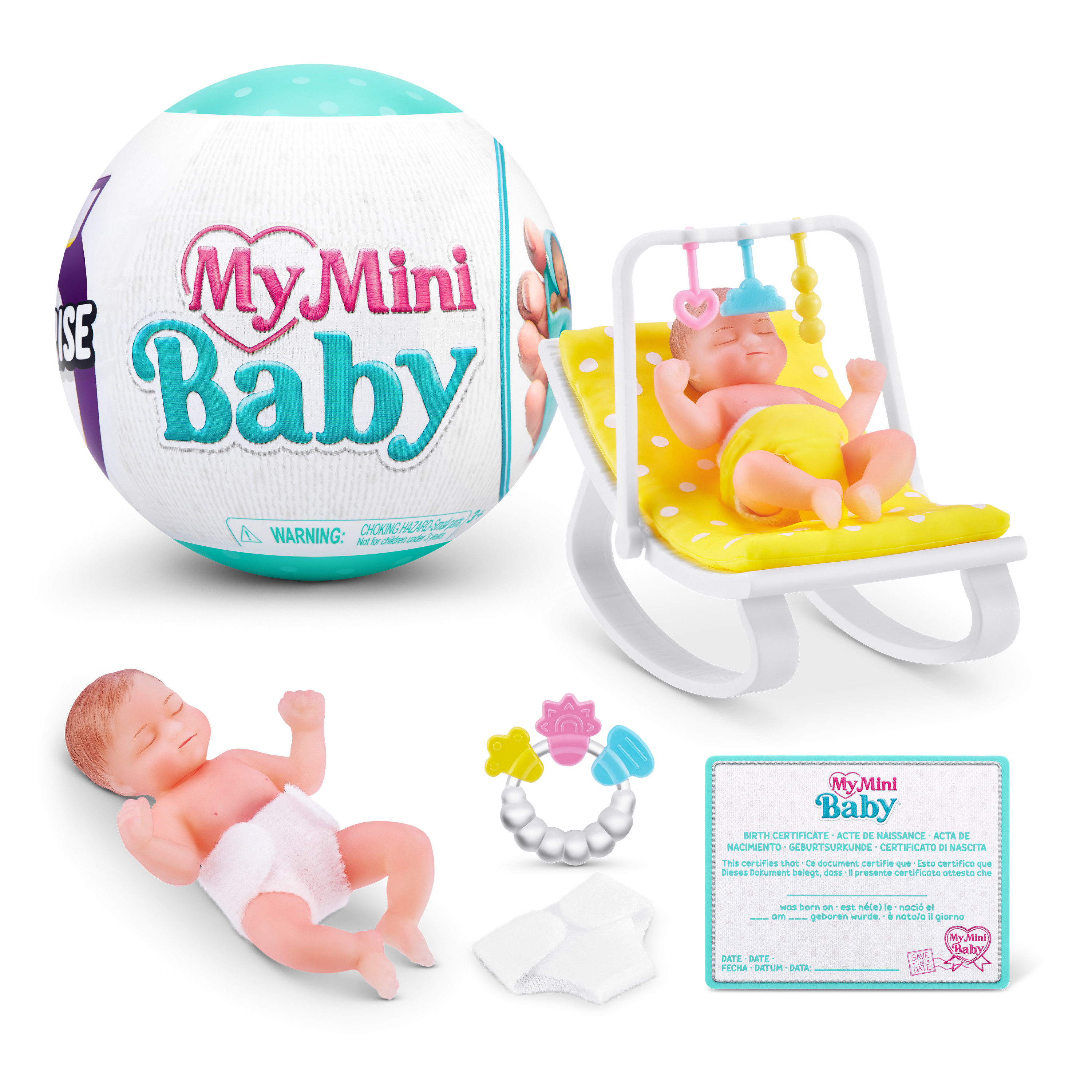 Игрушка Zuru 5 surprise My mini baby Шар в непрозрачной упаковке (Сюрприз) 77487GQ2 - фото 3