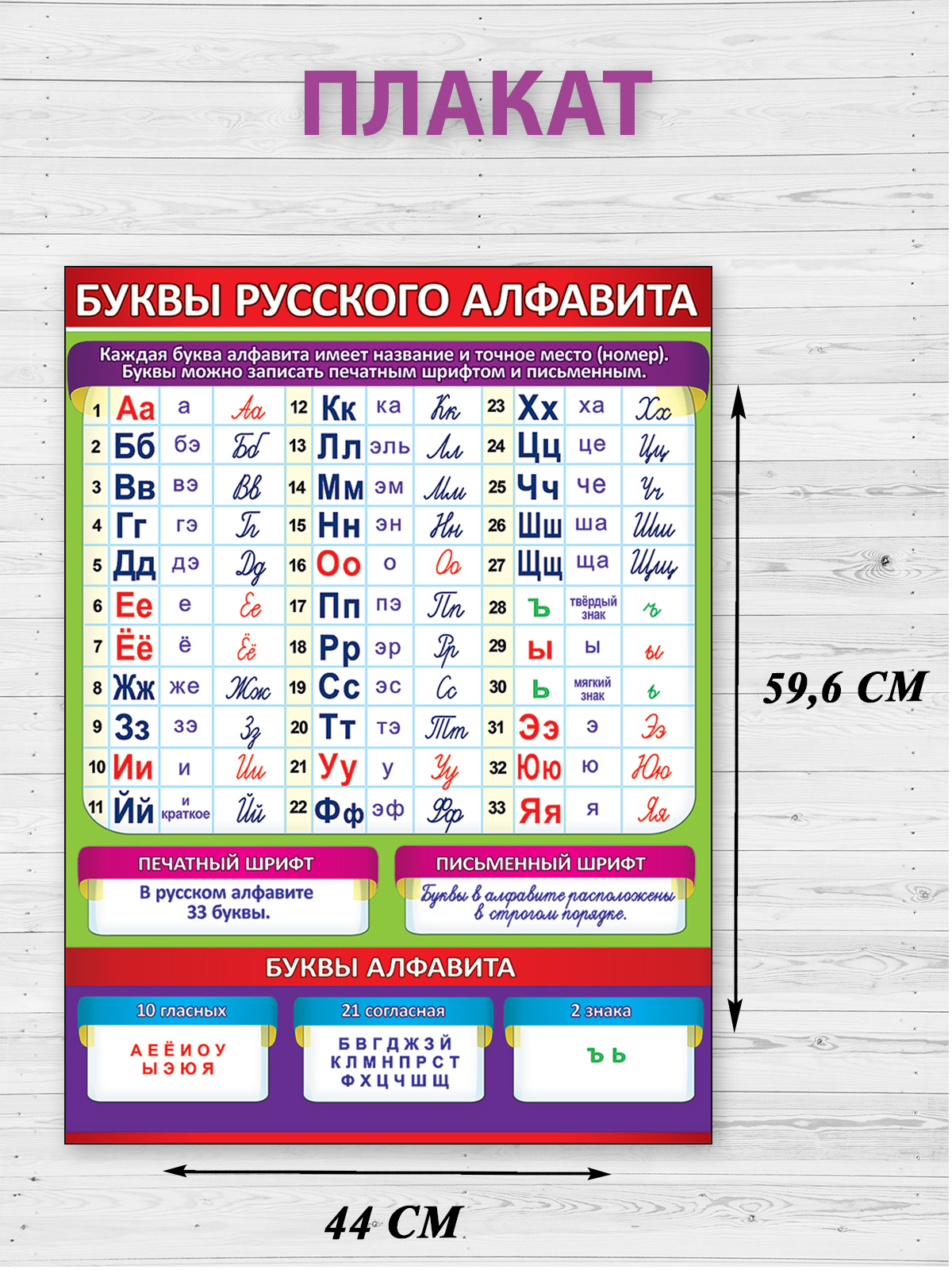 Плакат Праздник Буквы русского алфавита - фото 2