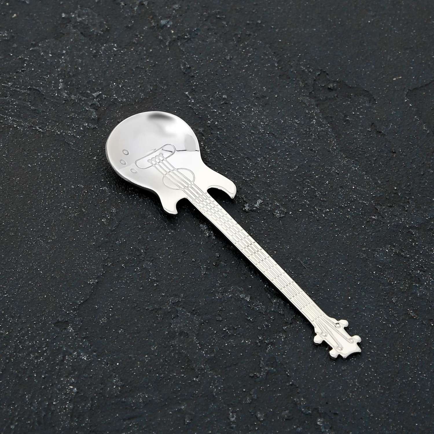 Ложка десертная MAGISTRO Гитара цвет серебро - фото 1
