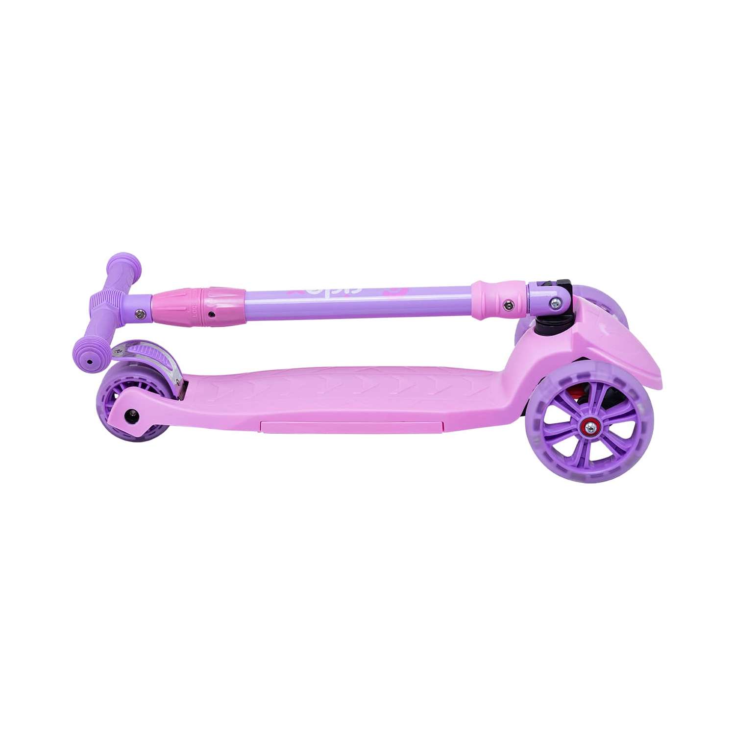 Самокат RIDEX трехколесный 3 wheels scooter Bunny 135/90 pink/violet - фото 4