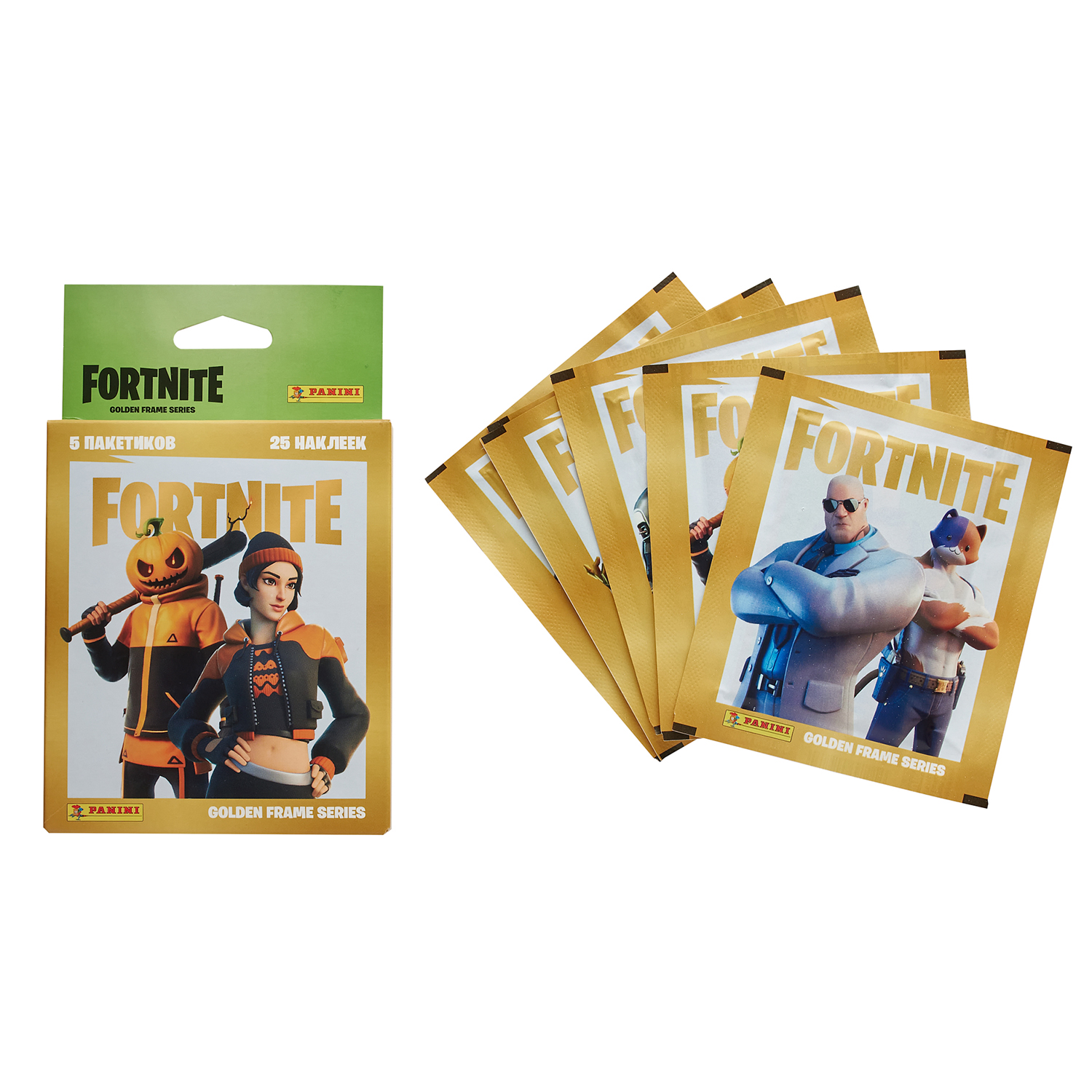 Наклейки коллекционные Panini FORTNITE 5 пакетиков в эко-блистере - фото 2