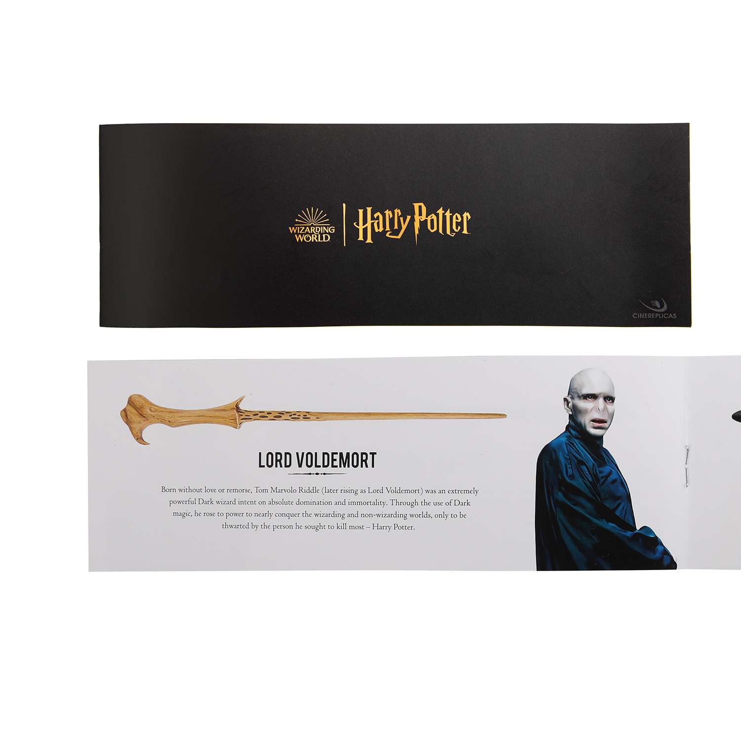 Волшебная палочка Harry Potter Лорд Волан-де-Морт в коллекционной коробке с подставкой - фото 7