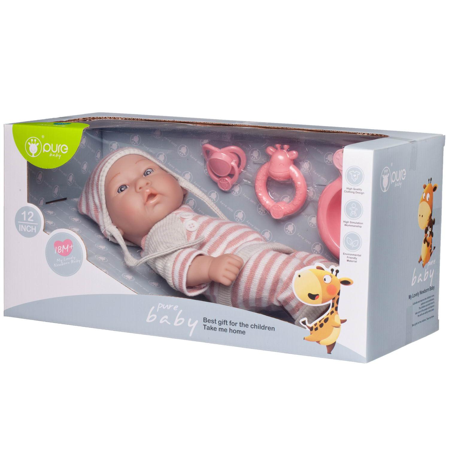 Кукла-пупс Junfa Pure Baby в вязаных вещичках 30 см WJ-22513 - фото 5