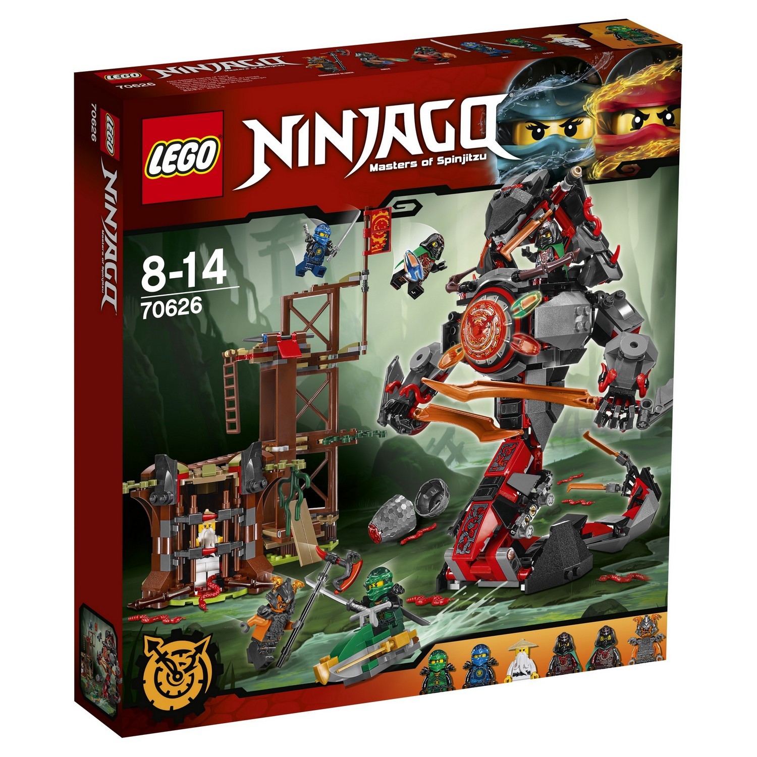 Конструктор LEGO Ninjago Железные удары судьбы (70626) купить по цене 4699  ₽ в интернет-магазине Детский мир