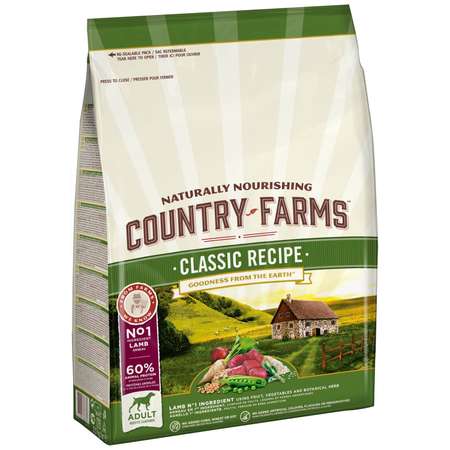 Корм для собак Country Farms Classic Recipe с ягненком 2.5кг