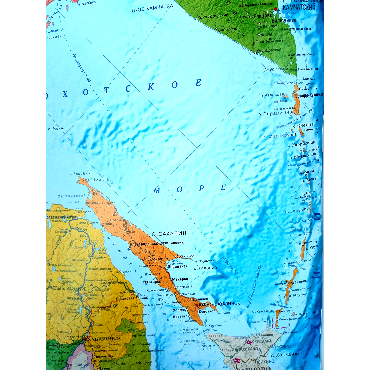 Карта настенная Атлас Принт Россия 1.0x0.7 м - фото 2