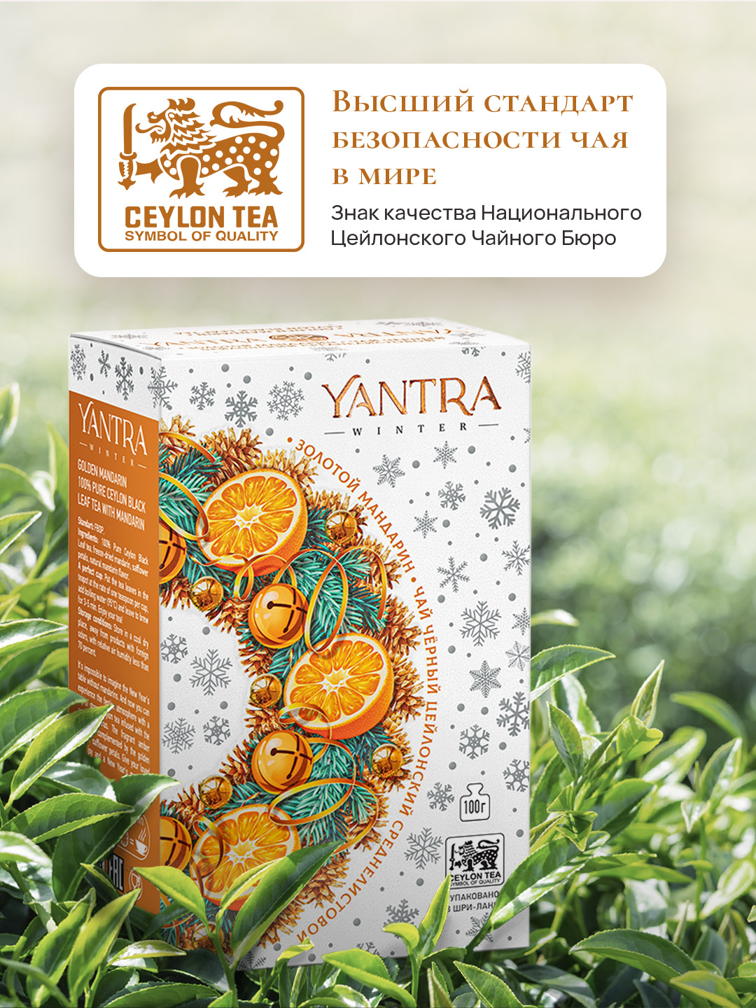 Чай Winter Yantra черный среднелистовой с мандарином Золотой мандарин 100 г - фото 2