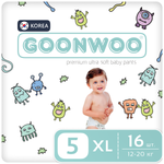 Подгузники-трусики GOONWOO размер 5 XL 12-20 кг 16 шт