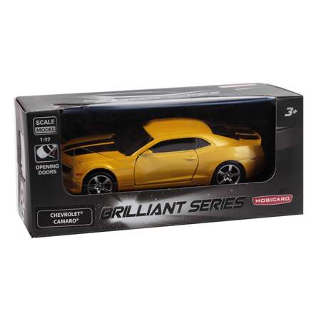 Машина Mobicaro Chevrolet Camaro 1:32 Желтый металлик