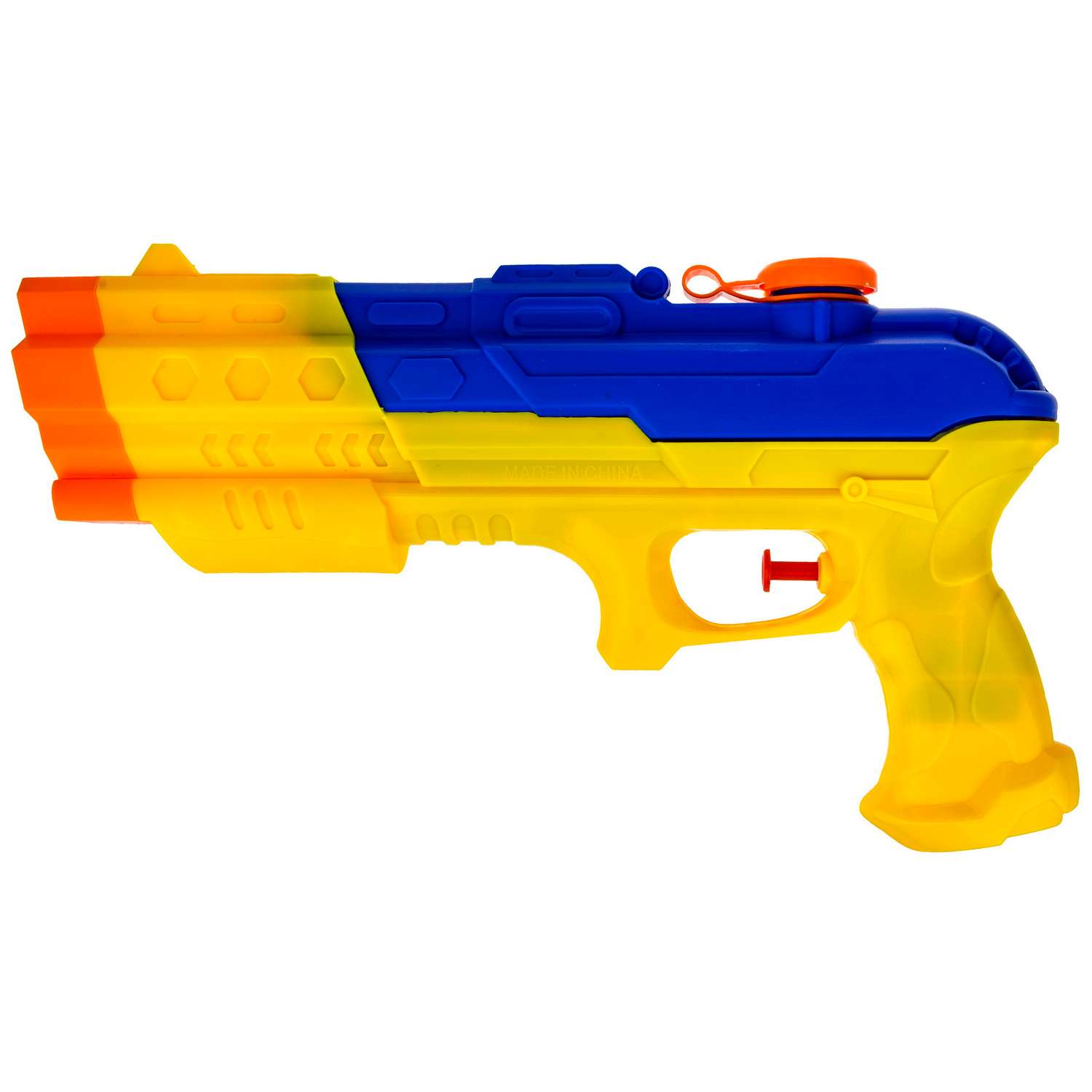 Водное оружие Aqua мания Пистолет жёлто-синий - фото 1