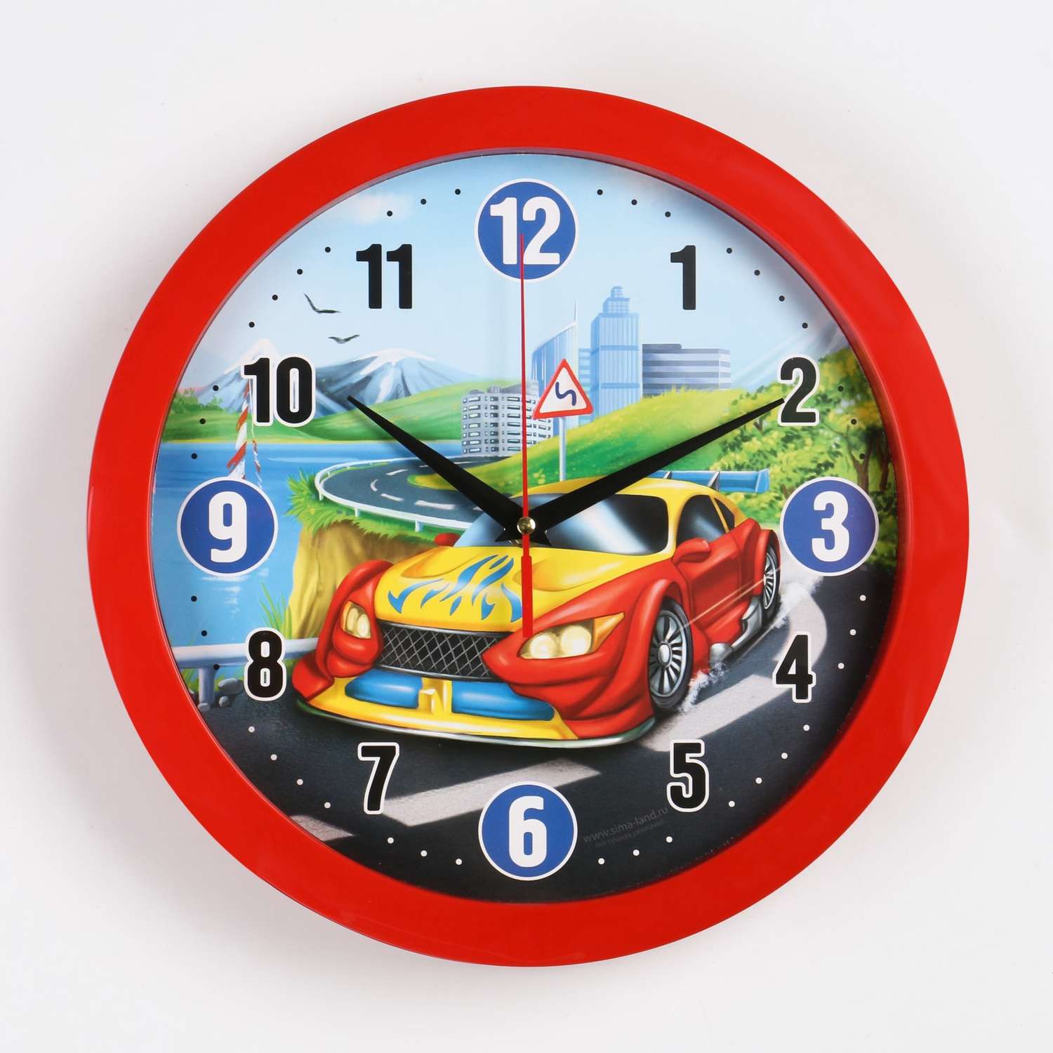 Часы настенные Соломон «Машинка» d-28 см - фото 1