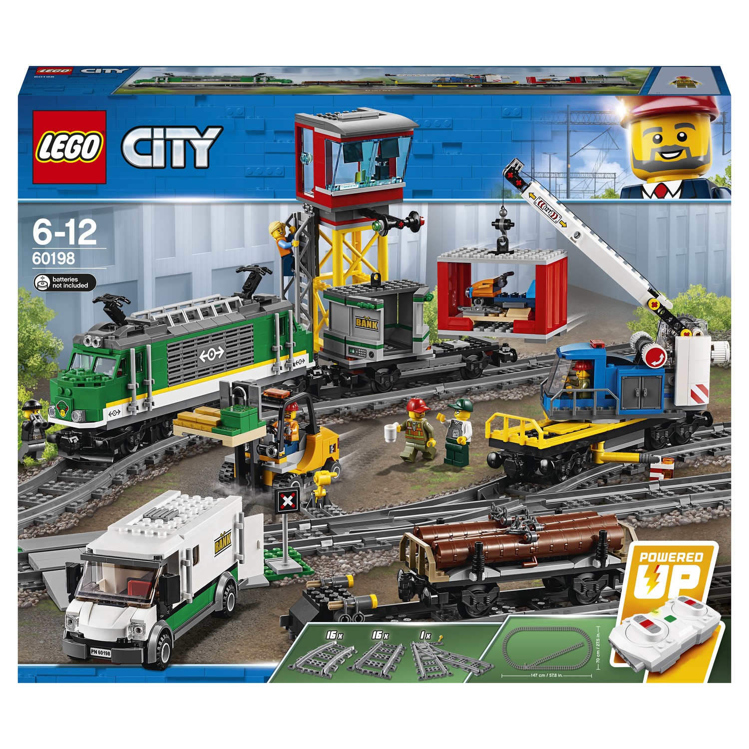 Конструктор LEGO City Trains Товарный поезд 60198 купить по цене 17999 ₽ в  интернет-магазине Детский мир