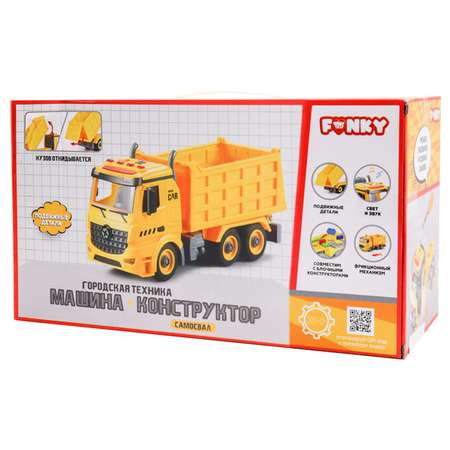 Конструктор Funky Toys грузовик свет звук 1:12 30 см FT61112a-МП