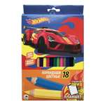 Карандаши цветные Barbie Hot Wheels 18 цветов 070649