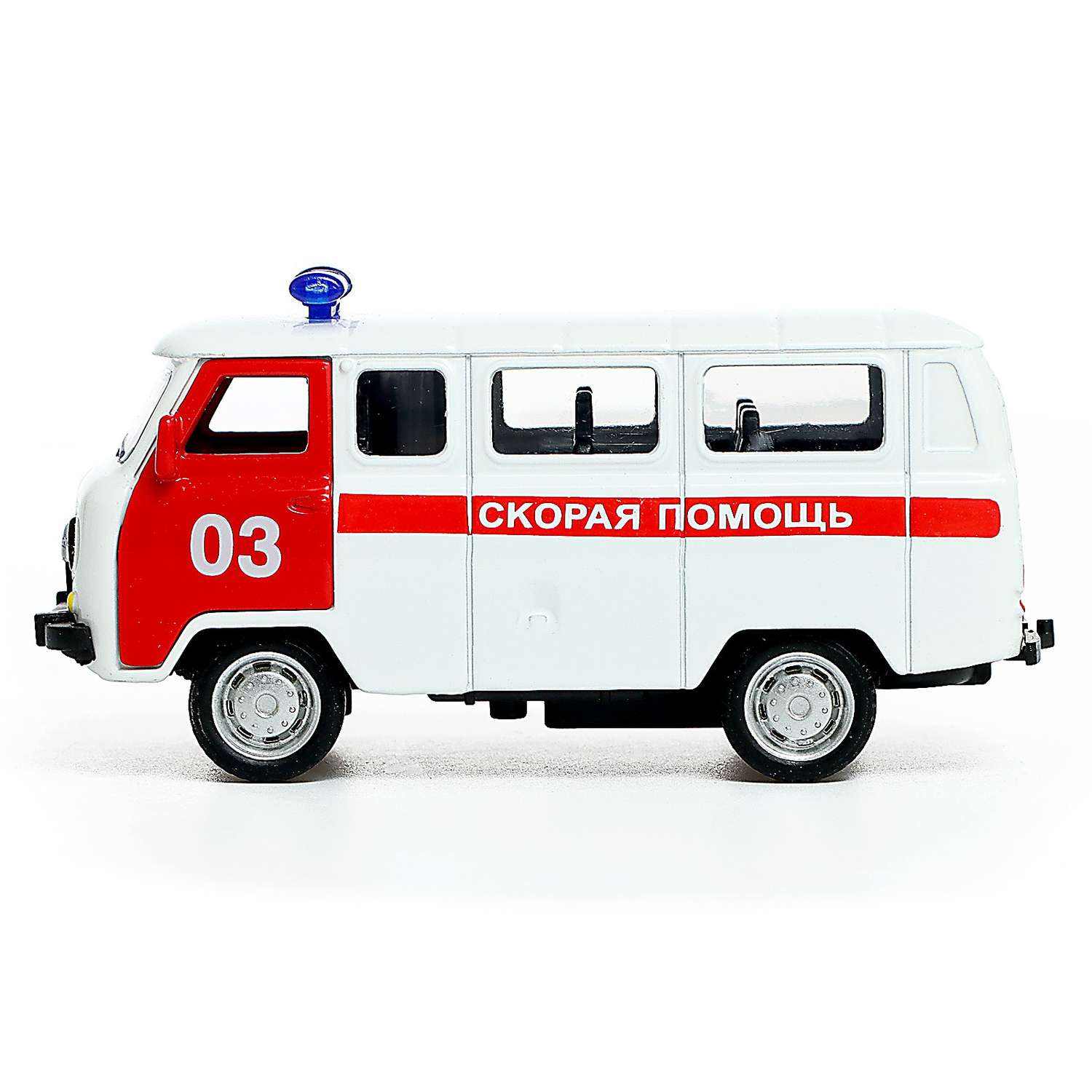 Машина Автоград металлическая «УАЗ-3962 Скорая помощь» инерция 1:43 9351060 - фото 2