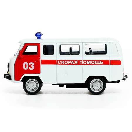 Машина Автоград металлическая «УАЗ-3962 Скорая помощь» инерция 1:43