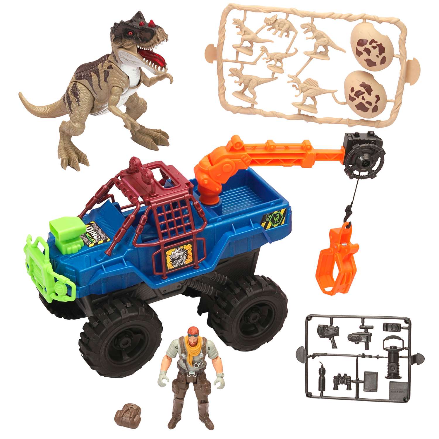 Игровой набор Chap Mei Охотник на динозавра с грузовиком-ловушкой 542055 - фото 1