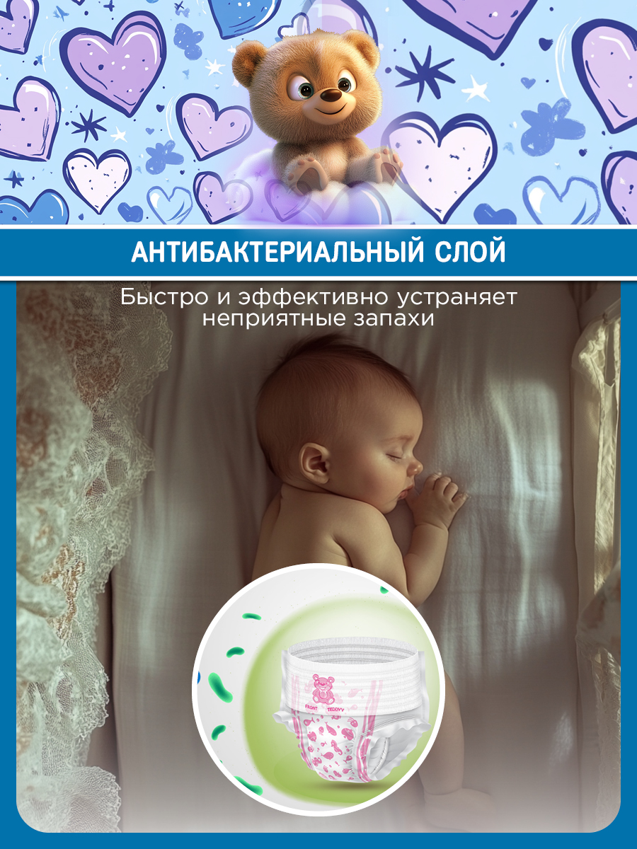 Подгузники Teddy Baby Premium - фото 2