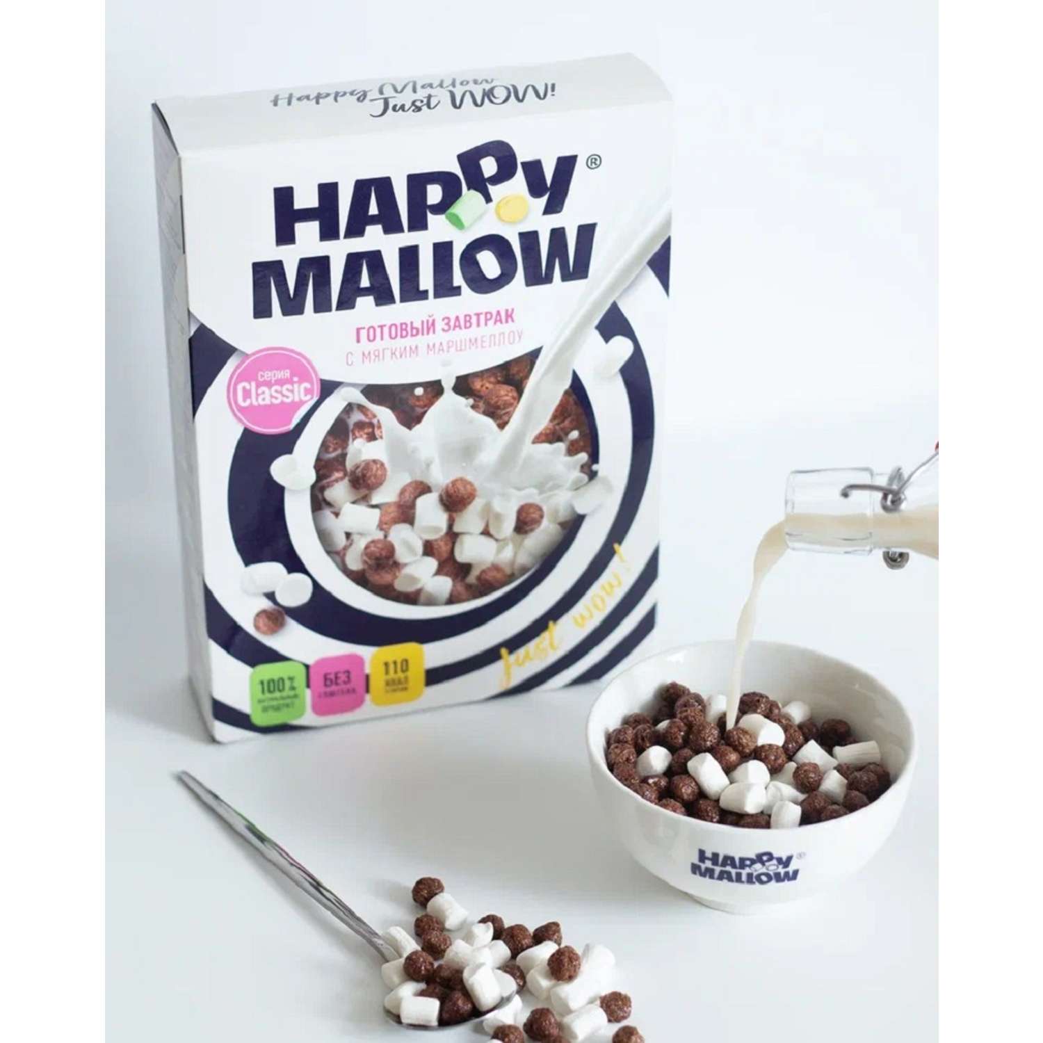 Сухой завтрак Сладкая сказка Happy Mallow с мягким маршмеллоу 240г - фото 2