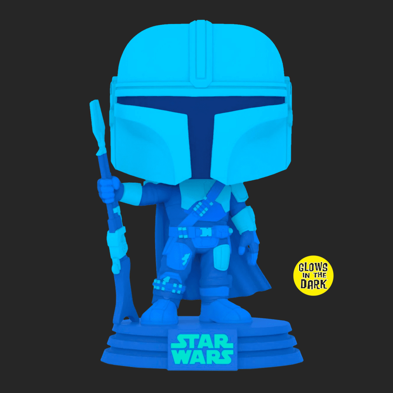 Фигурка Funko POP! Bobble Star Wars Mandalorian Mandalorian Holo GW Exc 60654 - фото 3