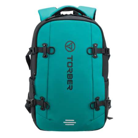 Рюкзак TORBER Xtreme спортивный зеленый чёрный с отделением для ноутбука