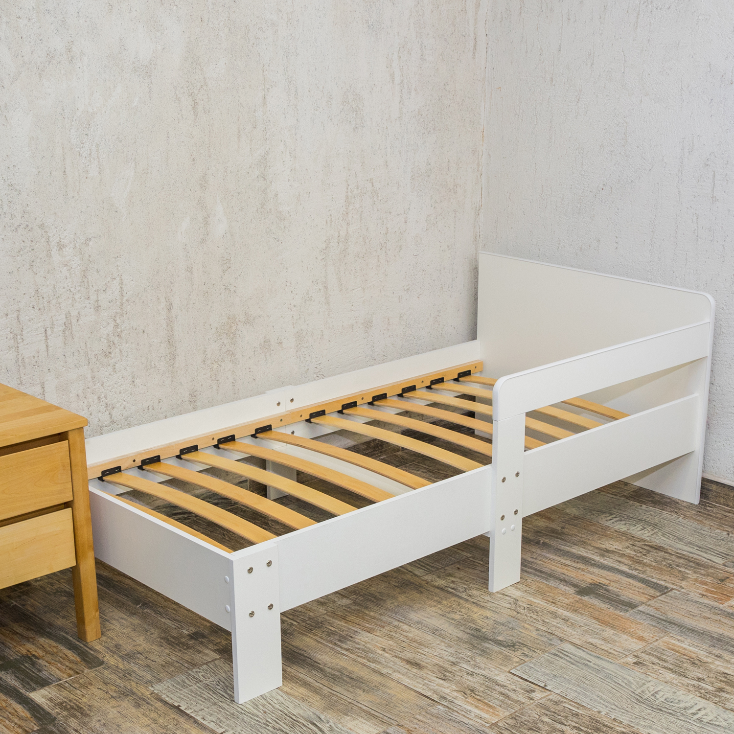 Кровать детская 160*80 белая Алатойс подростковая деревянная - фото 7
