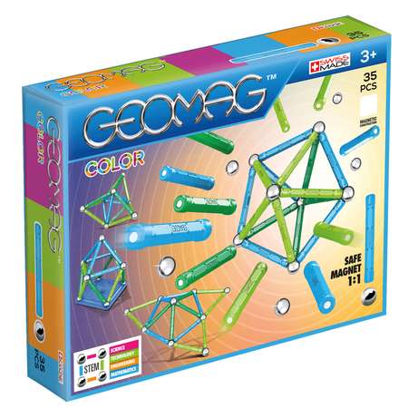 Конструктор магнитный GEOMAG Color 35 деталей