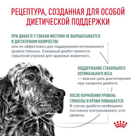 Корм для собак ROYAL CANIN Diabetic при сахарном диабете 1.5кг