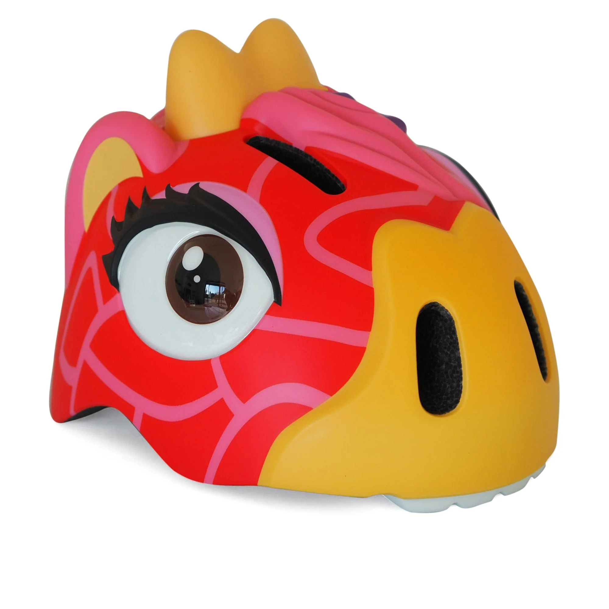 Шлем защитный Crazy Safety Red Giraffe с механизмом регулировки размера 49-55 см - фото 1