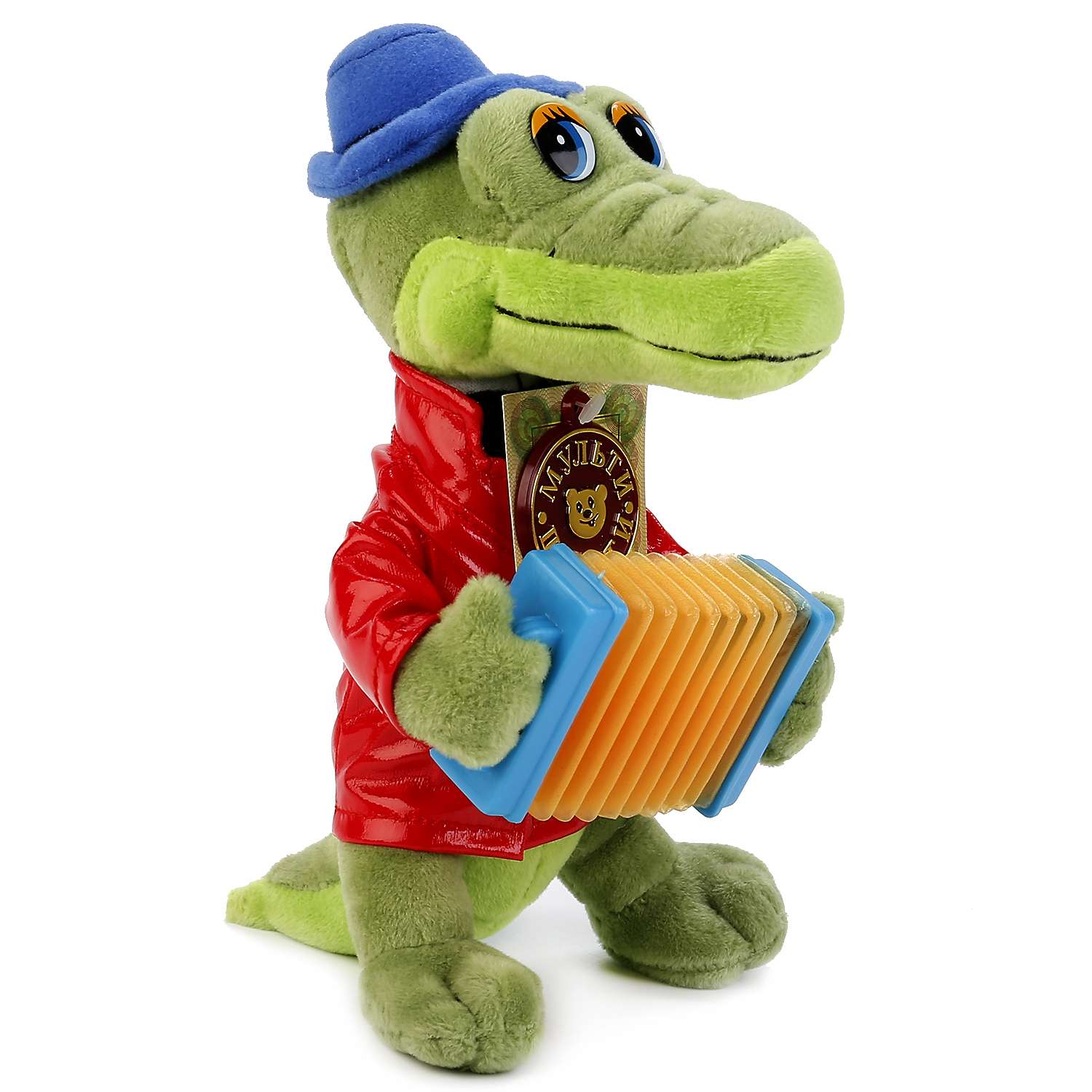 Игрушка мягкая Крокодил Гена с аккордеоном - фото 4