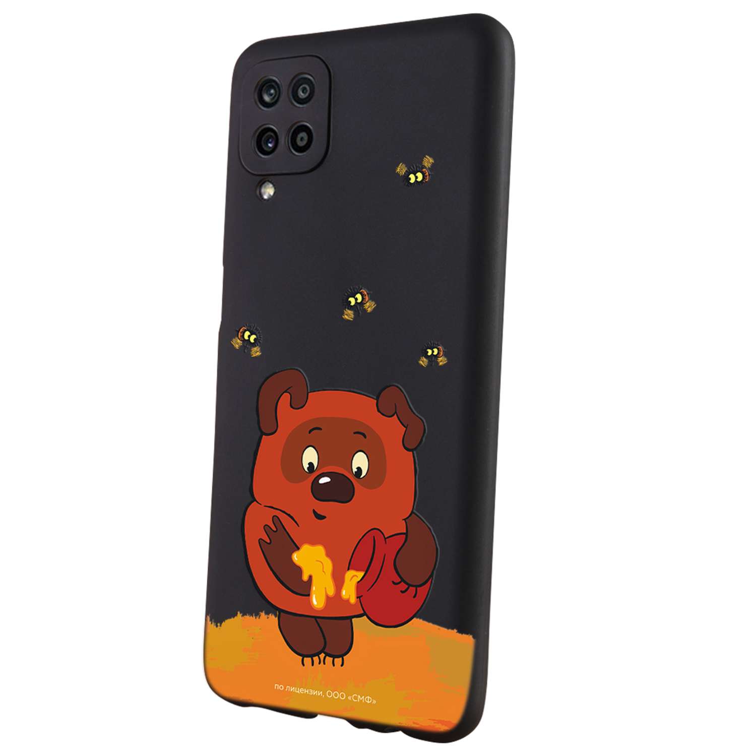 Силиконовый чехол Mcover для смартфона Samsung A12 Союзмультфильм Медвежонок и мед - фото 1