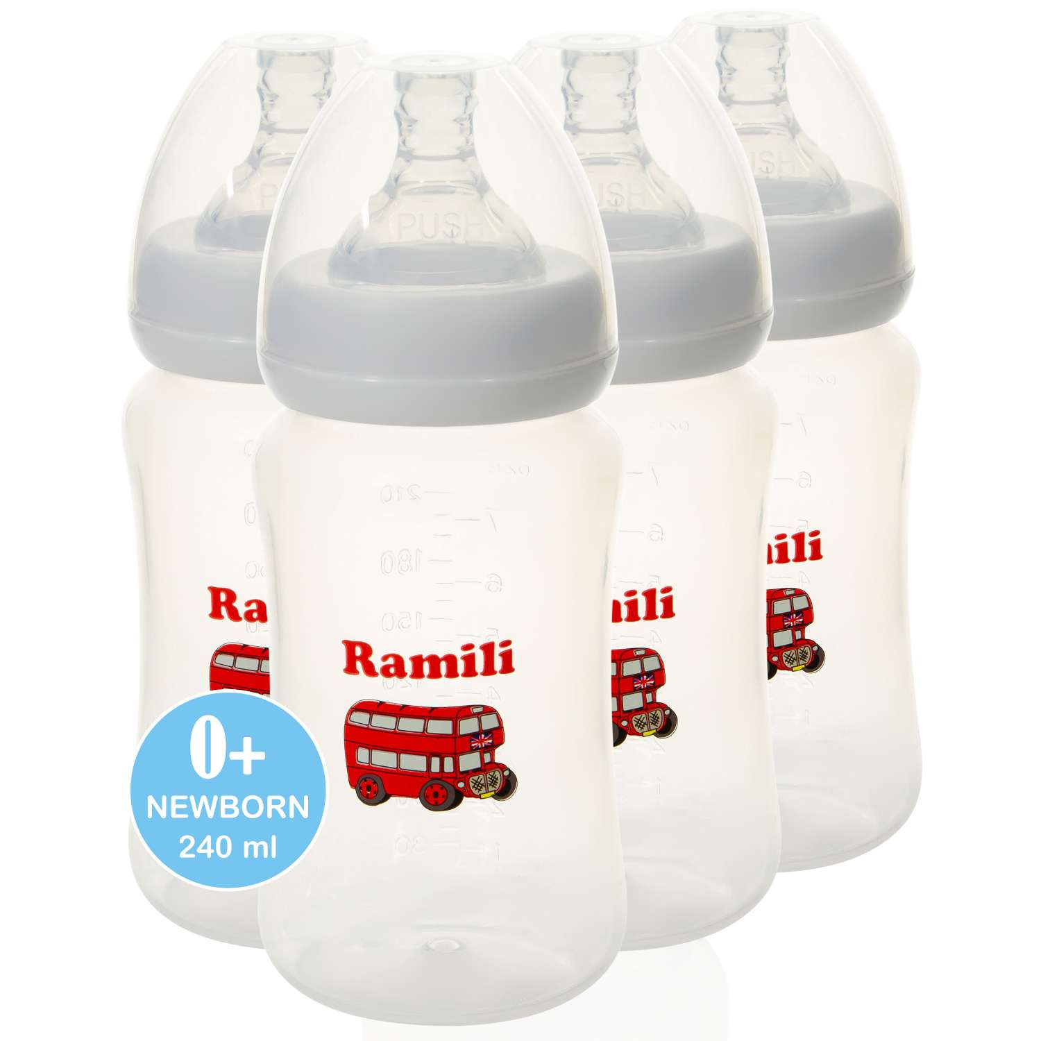 Набор Ramili из 4х противоколиковых бутылочек 240 МЛ - фото 1