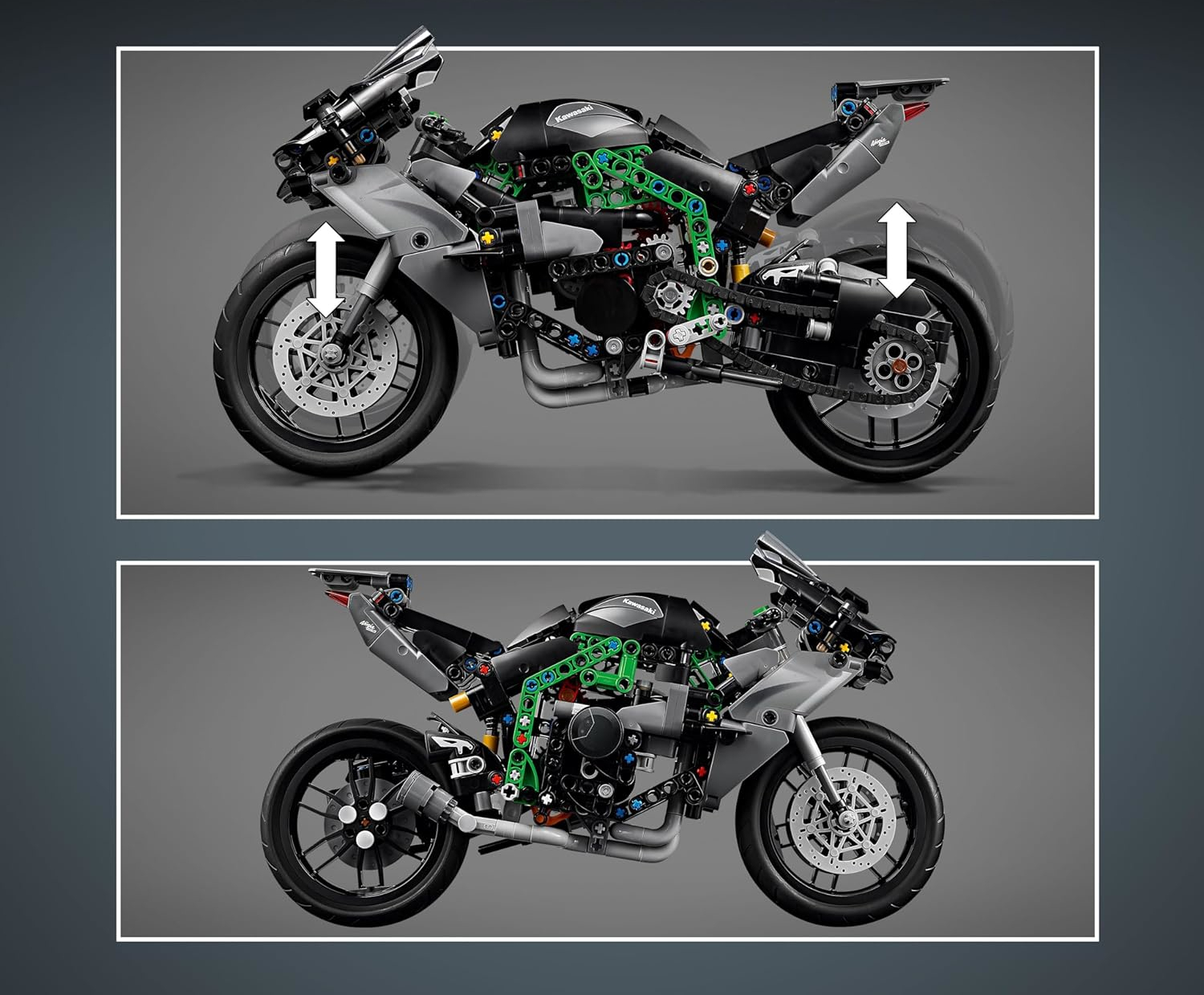 Конструктор LEGO Technic Мотоцикл Kawasaki Ninja H2R 42170 - фото 6