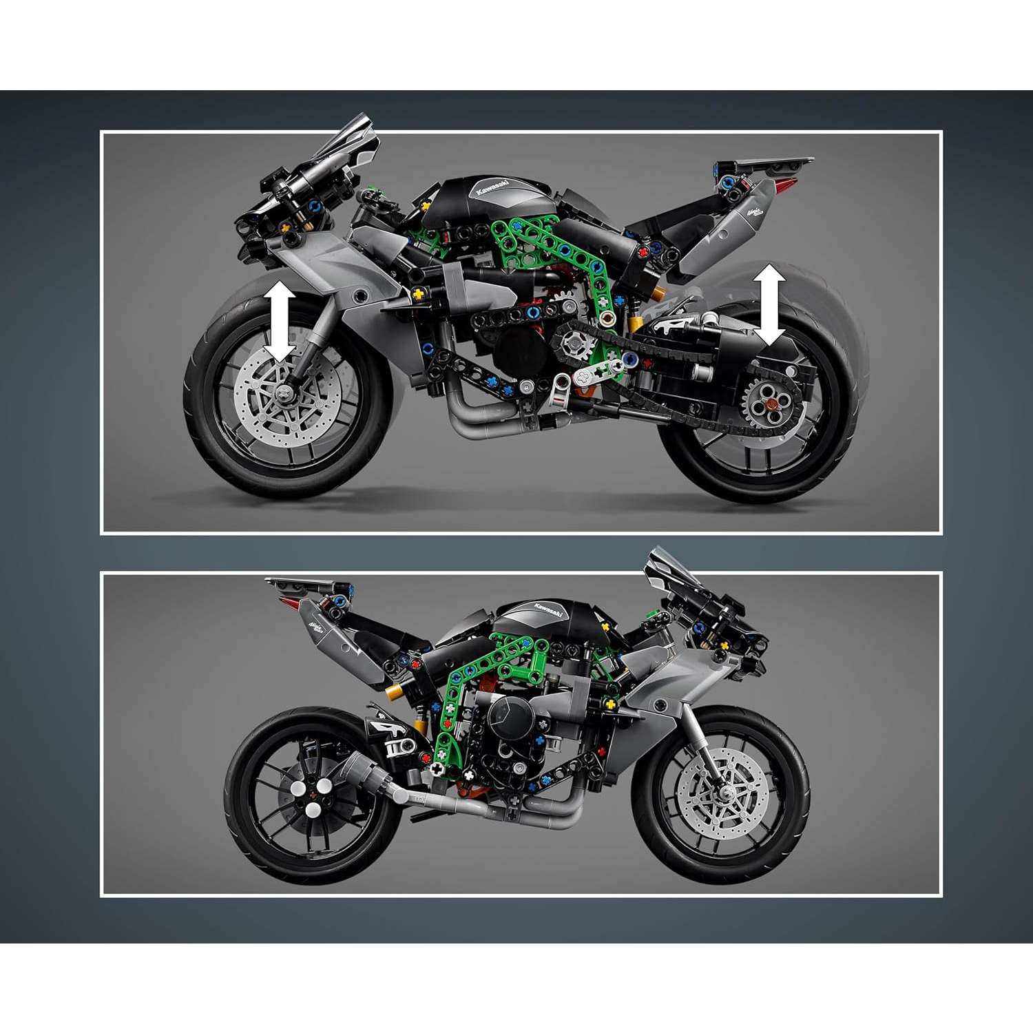 Конструктор LEGO Technic Мотоцикл Kawasaki Ninja H2R 42170 - фото 6